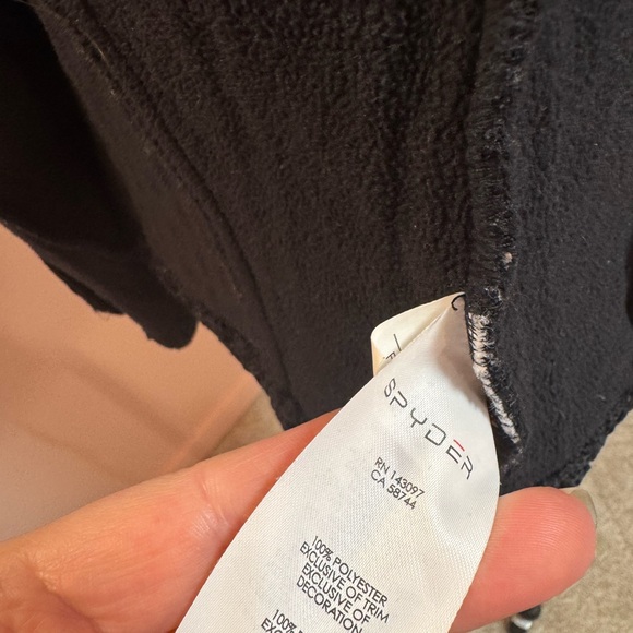 Spyder Black Zip-Up Cable Knit Women's Cardigan - Picture 7 of 7